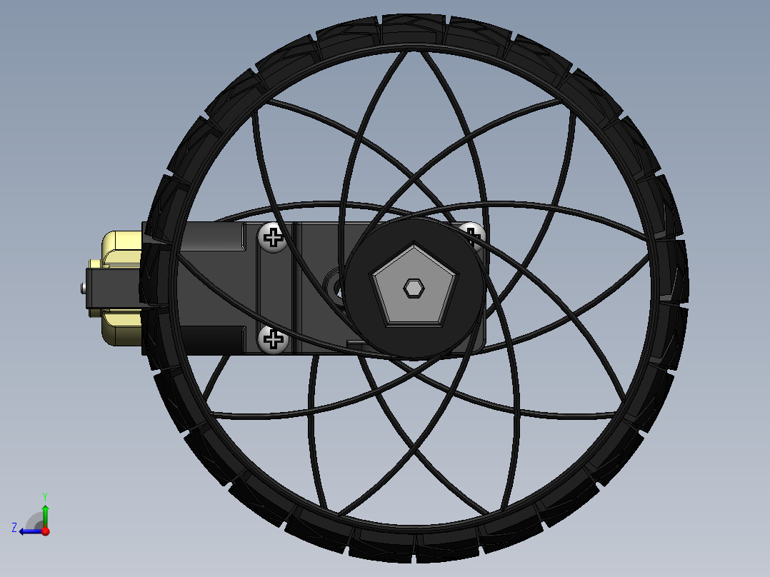 轮毂电机 (2)右视图