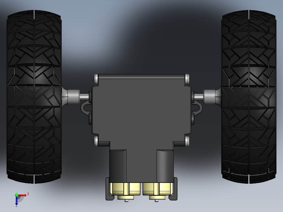 轮毂电机 (2)俯视图