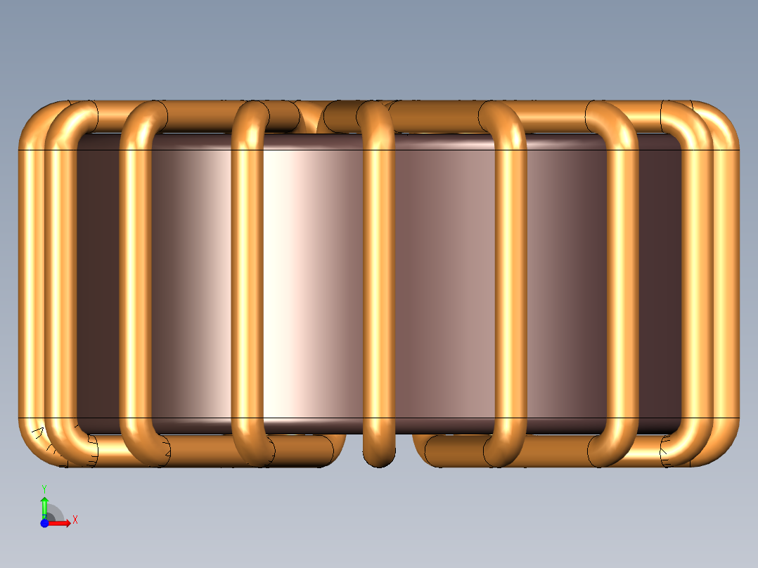 环形电感13毫米x 7毫米前视图