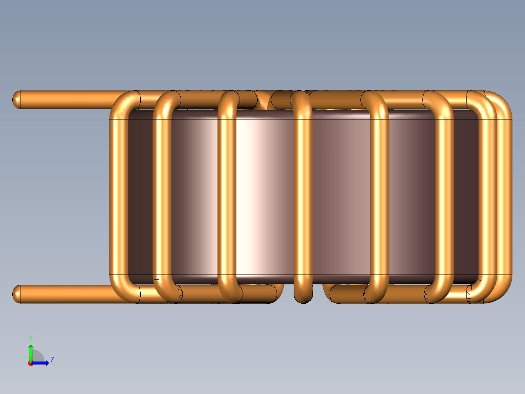 环形电感13毫米x 7毫米左视图