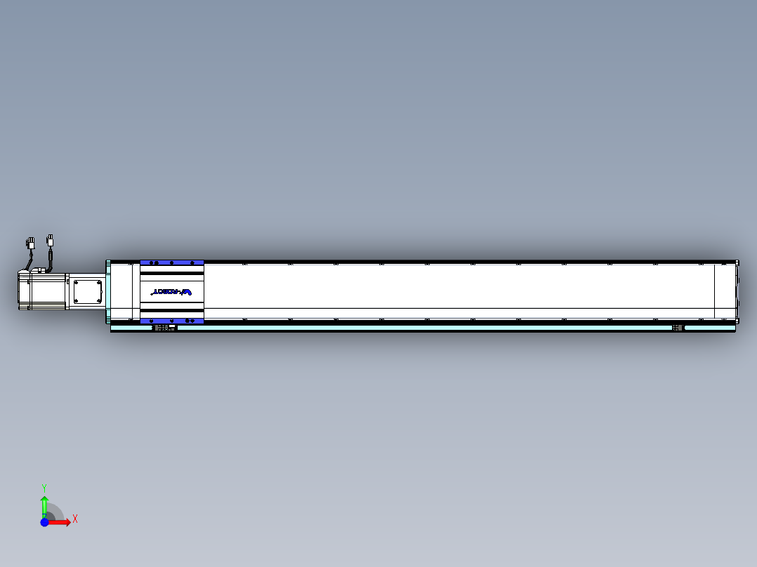 VF丝杆传动-一般环境VF14-Lxx-C-S1100-BC-ZP75-C3前视图