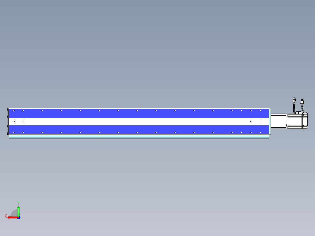 VF丝杆传动-一般环境VF14-Lxx-C-S1100-BC-ZP75-C3后视图