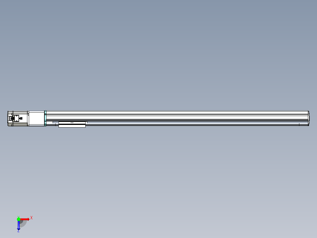VF丝杆传动-一般环境VF14-Lxx-C-S1100-BC-ZP75-C3俯视图