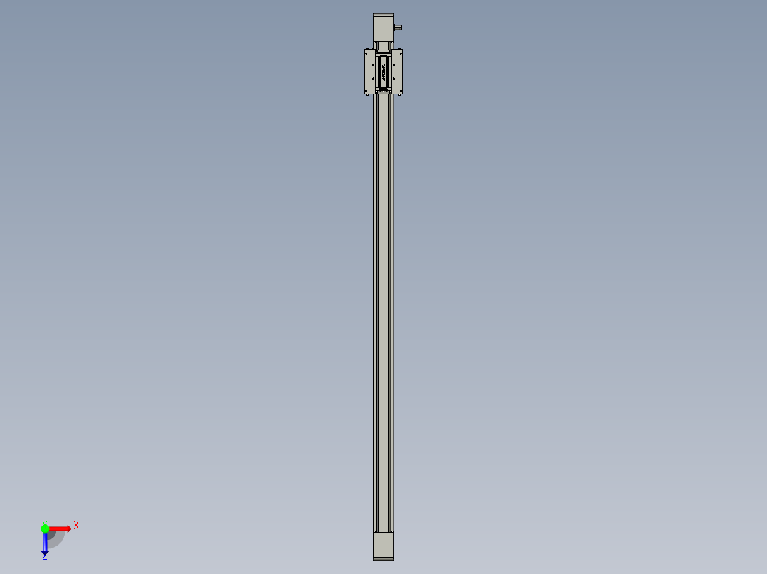 威洛博直线电机模组EB6-L140-S1250-光轴俯视图