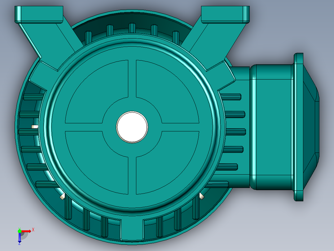 UG网兜输入和热封机构俯视图