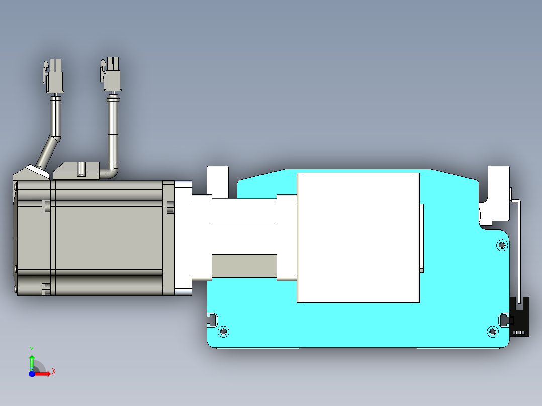 东锦同步带传动-直线滑台模组DH210B-L150-S1400-BL-P750W-C3前视图