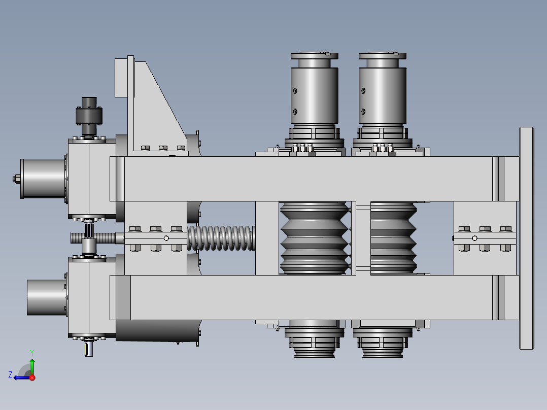 金属条压制机右视图