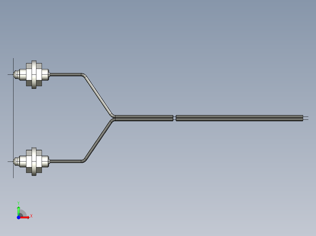 基恩士FU-70U_kc图纸模型前视图