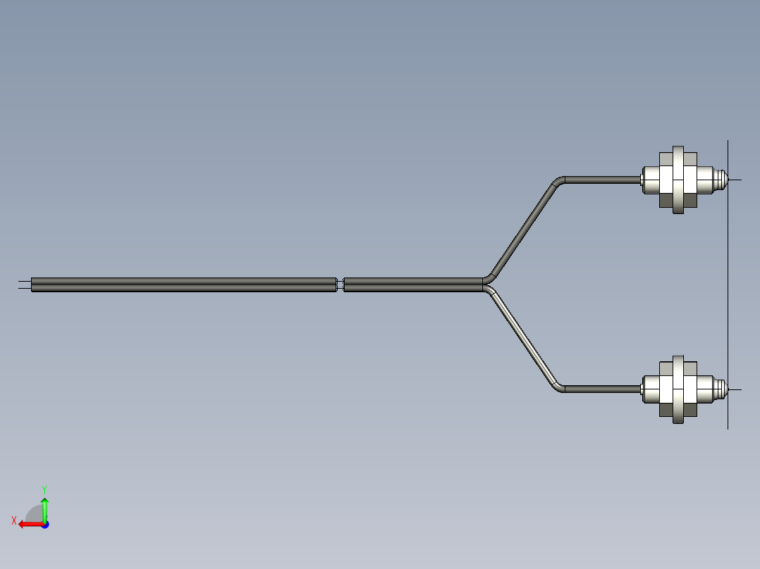 基恩士FU-70U_kc图纸模型后视图
