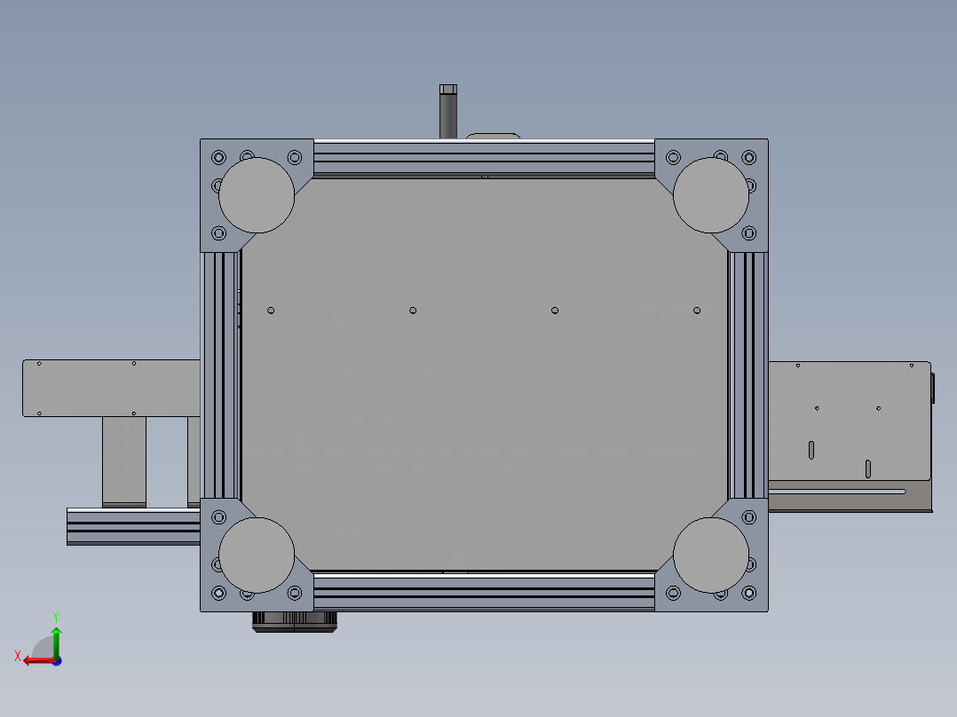 圆环套筒零件清洗设备sw18可编辑后视图
