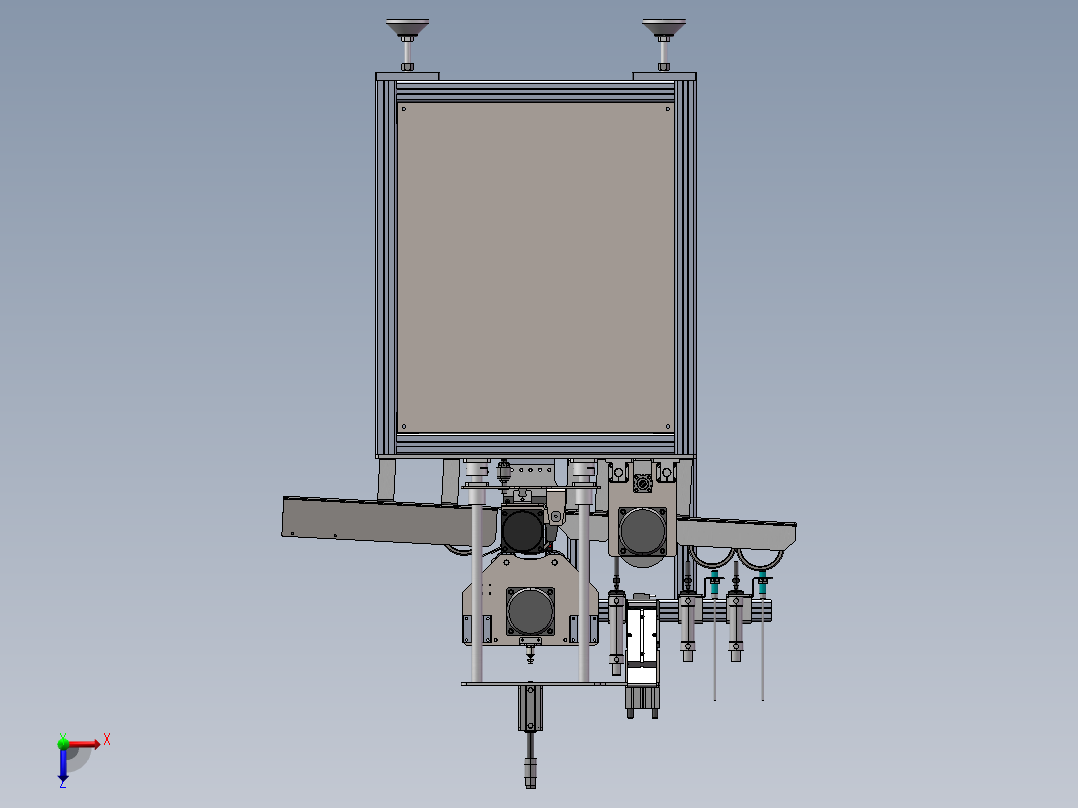 圆环套筒零件清洗设备sw18可编辑俯视图