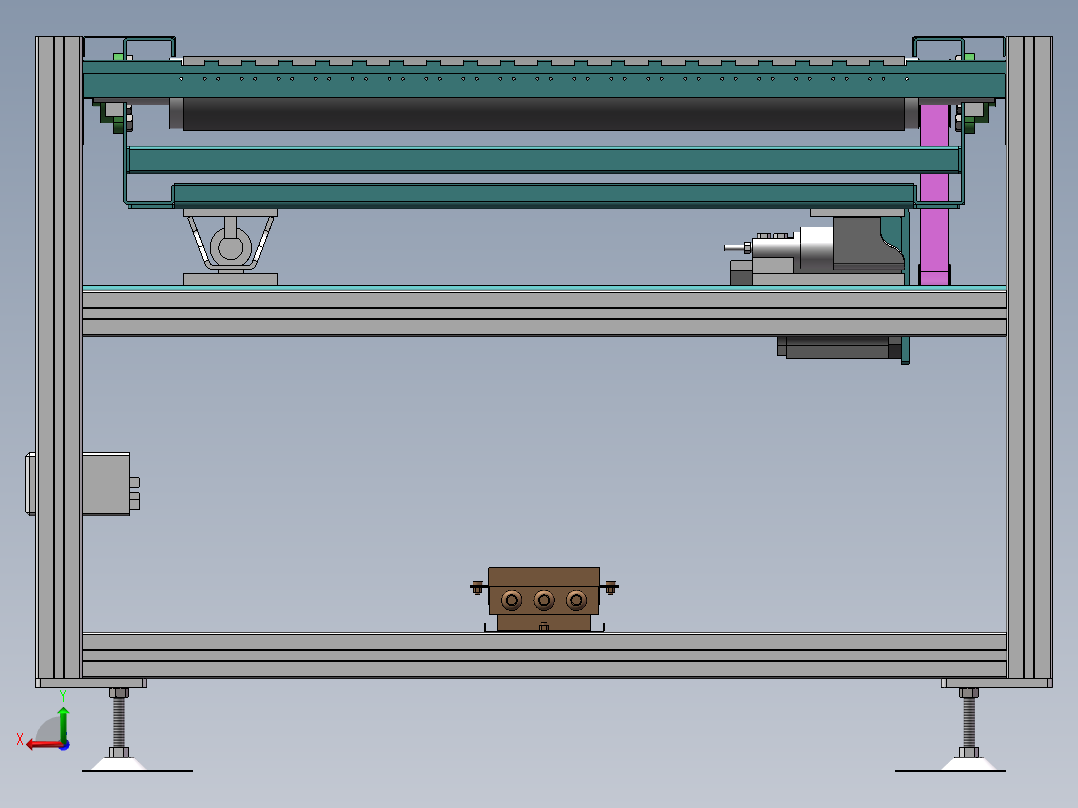 动态称重输送带三维图550028==40后视图