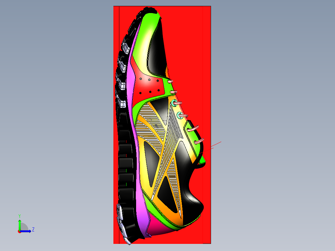 锐步Real Flex运动鞋左视图