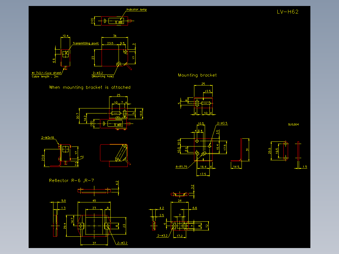 基恩士lv_h62_cad_kc图纸模型