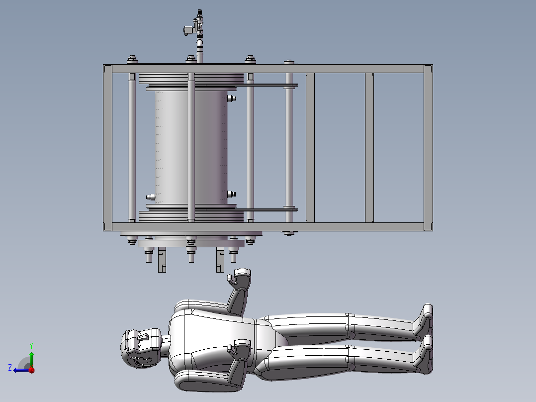 细菌观察研究设备右视图
