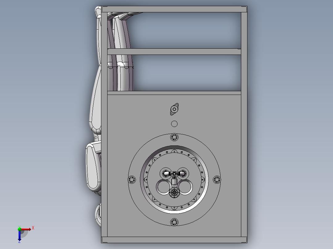 细菌观察研究设备俯视图