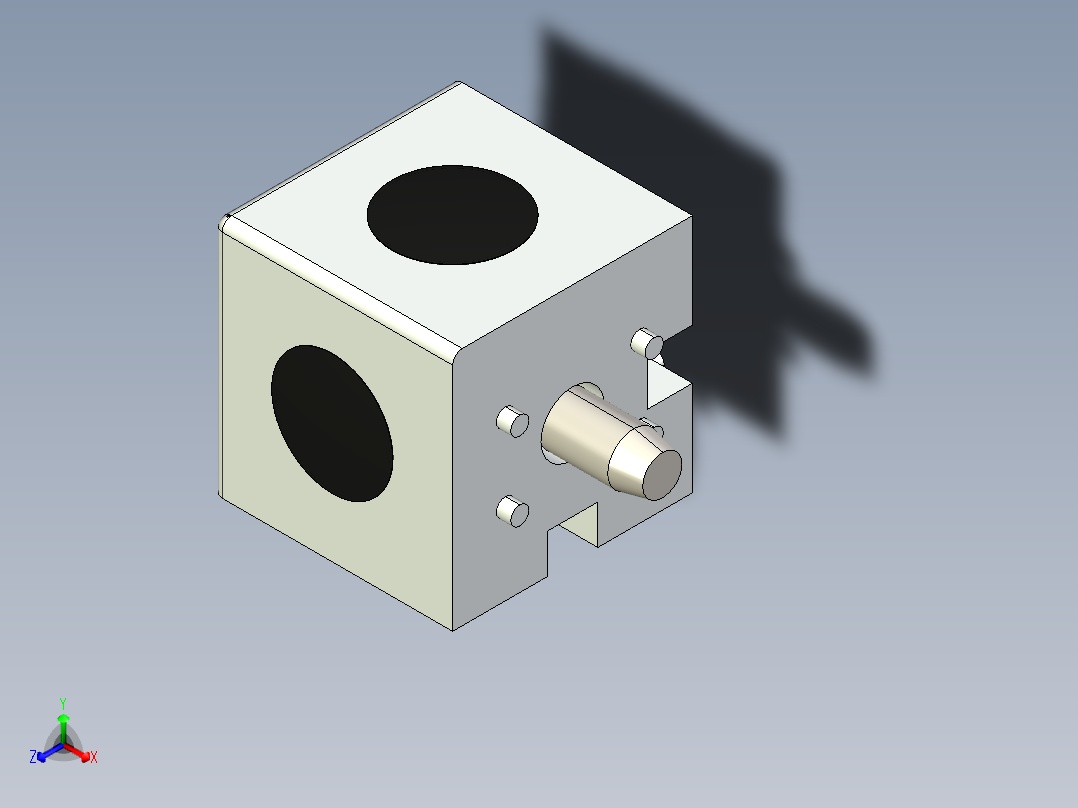 型材-BR 3D 50X50 CIBIC CONNECTOR 3842549876正等轴测图