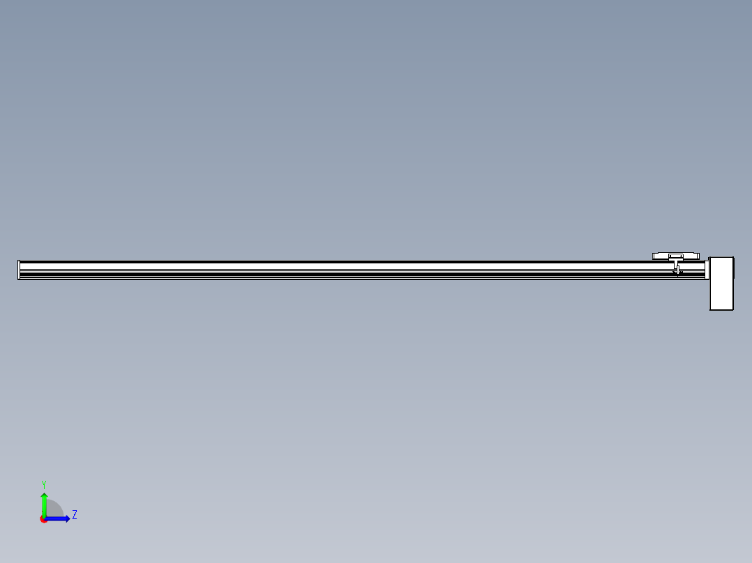 同步带全封闭直线模组TPA-HCB-105D-90-L1700-LP-C-P20-N3左视图