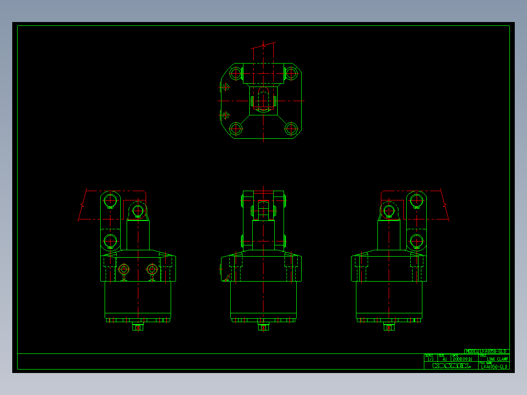 KOSMEKLKA1050-GLD多系列多零件图纸模型