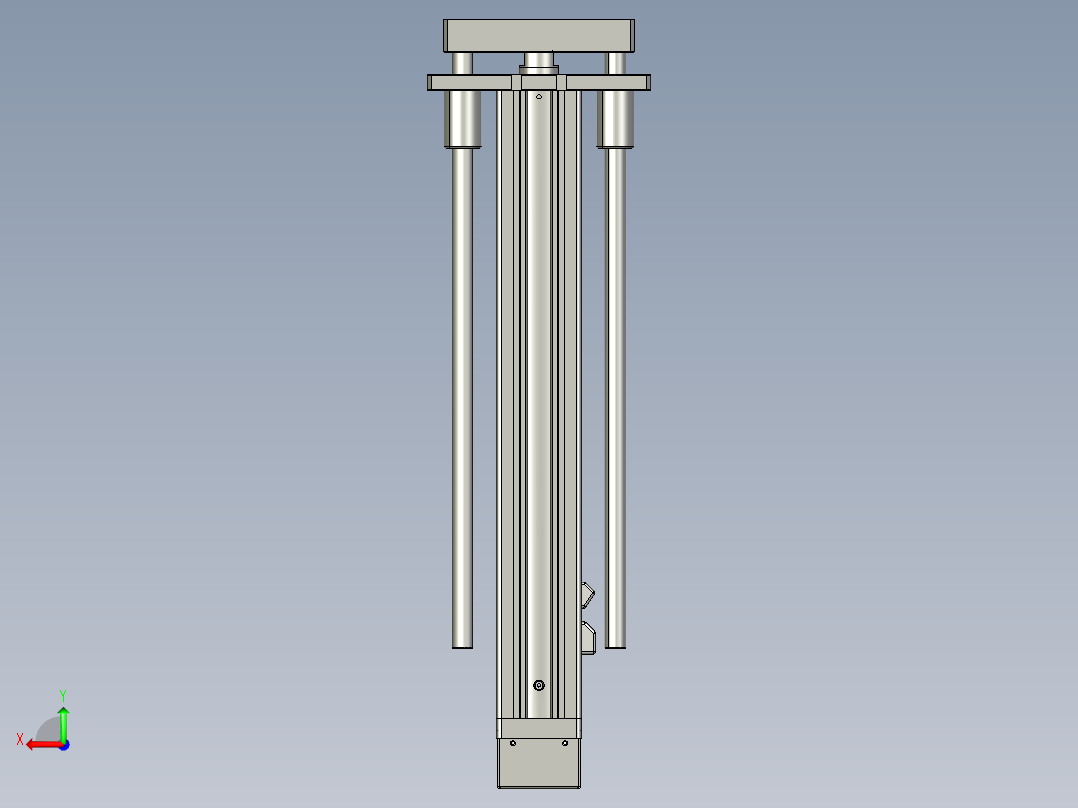 12VZ电动缸-VZ6D-S350-BD后视图