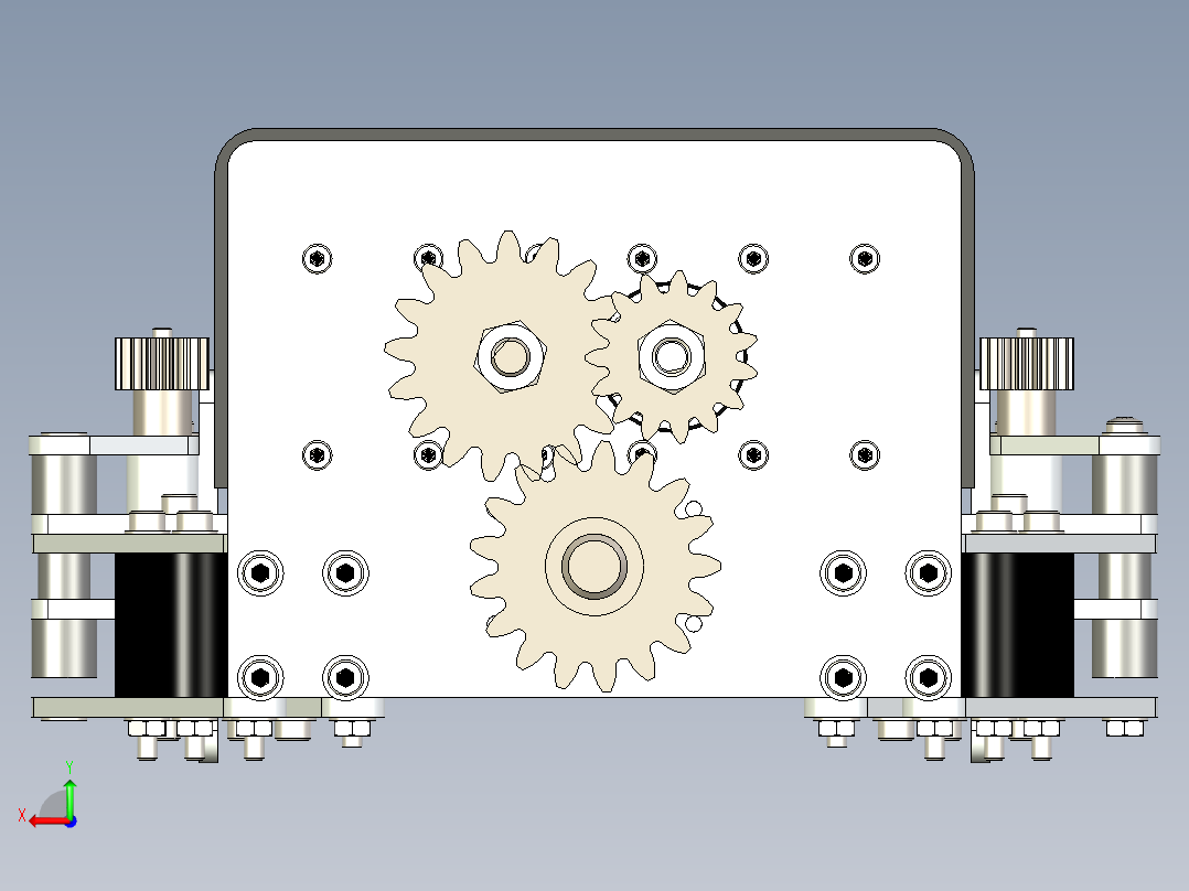 履带机器人后视图