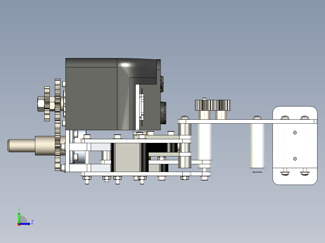 履带机器人左视图