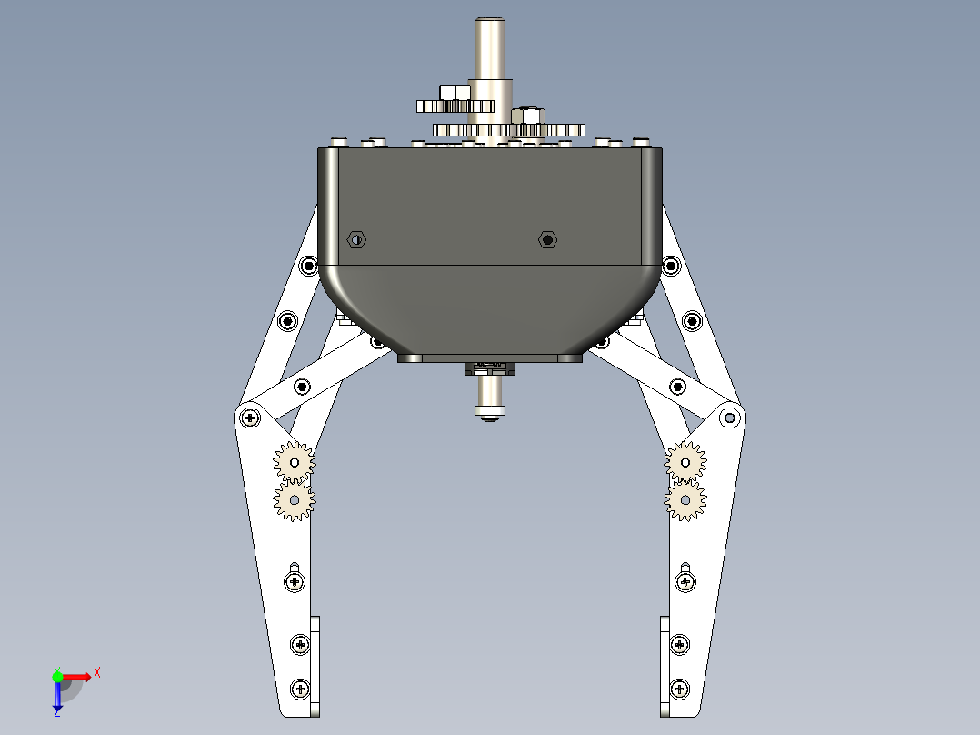 履带机器人俯视图