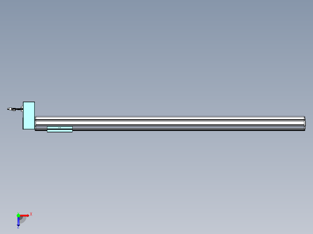 威洛博VBF同步带传动一般环境VBF14-L45-S1200-BRD-ZP40-C3俯视图