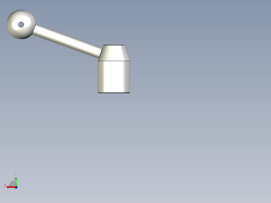 把手(不銹鋼製)LL-3D多系列多零件图纸模型后视图