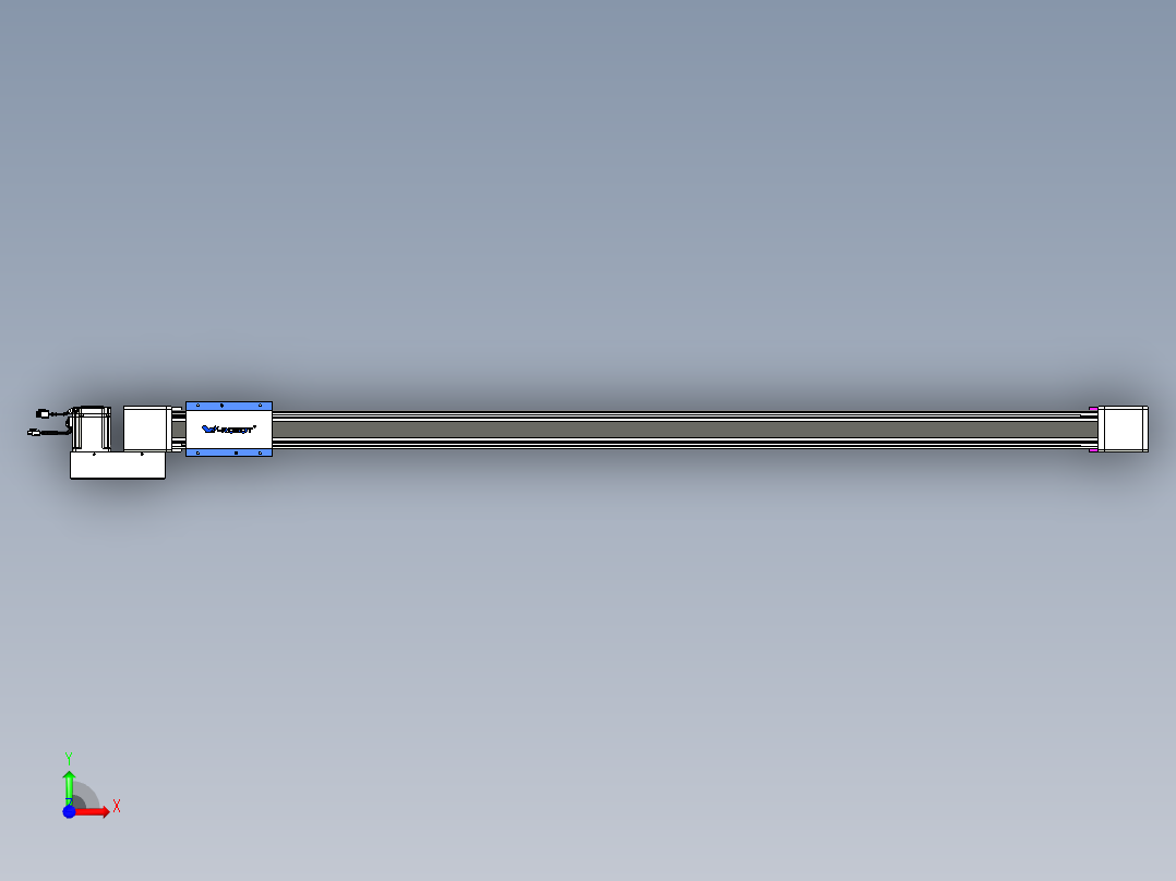 威洛博LB.GB同步带传动--欧规系列GB8-L96-S1700-BL-P75前视图