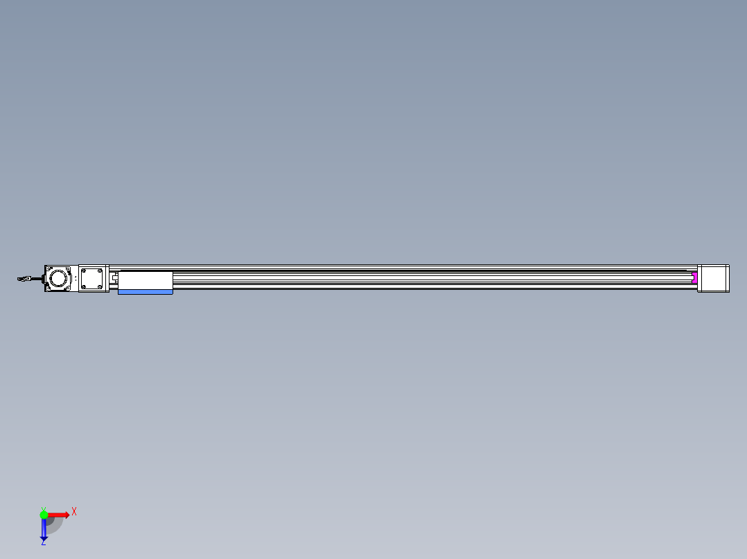 威洛博LB.GB同步带传动--欧规系列GB8-L96-S1700-BL-P75俯视图