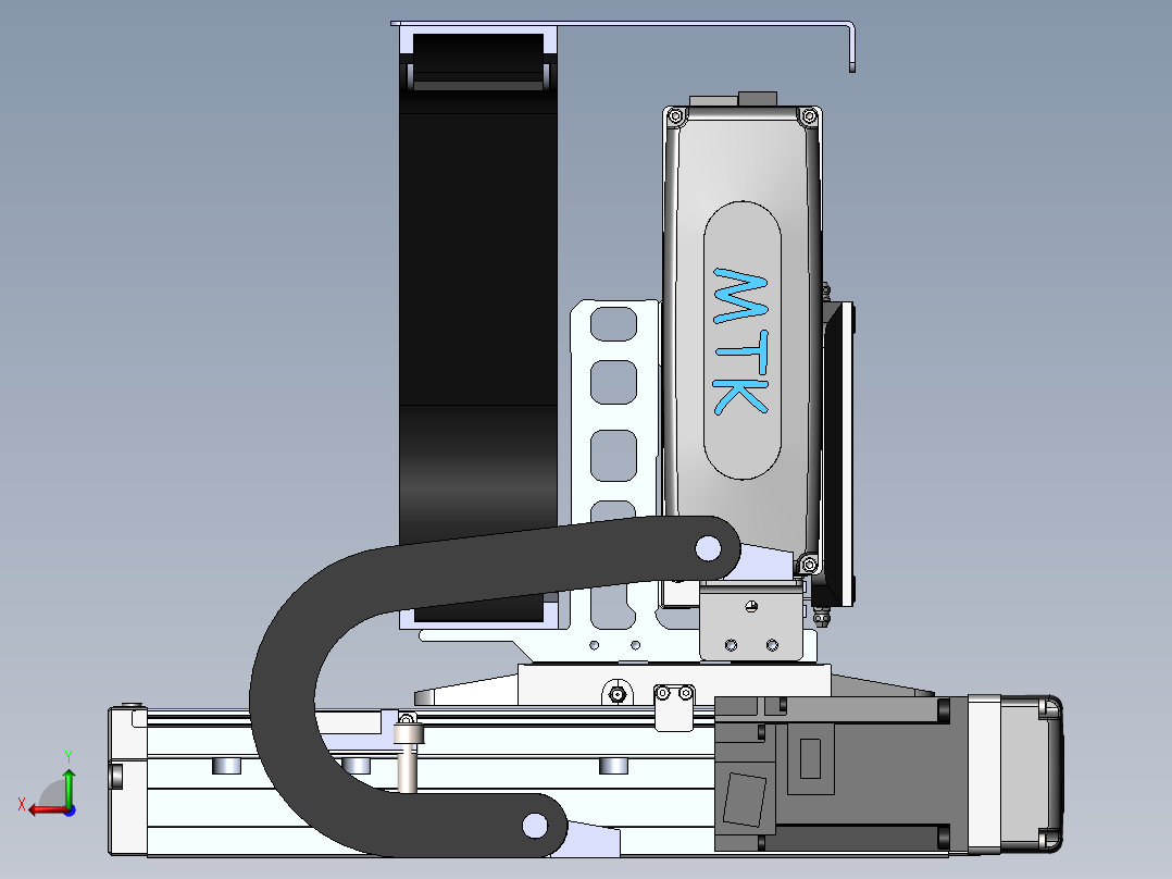 内嵌直交机械手XYG系列XYG440-A4后视图