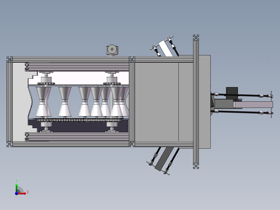 基于机器视觉的小型水果分拣机sw15可编辑前视图