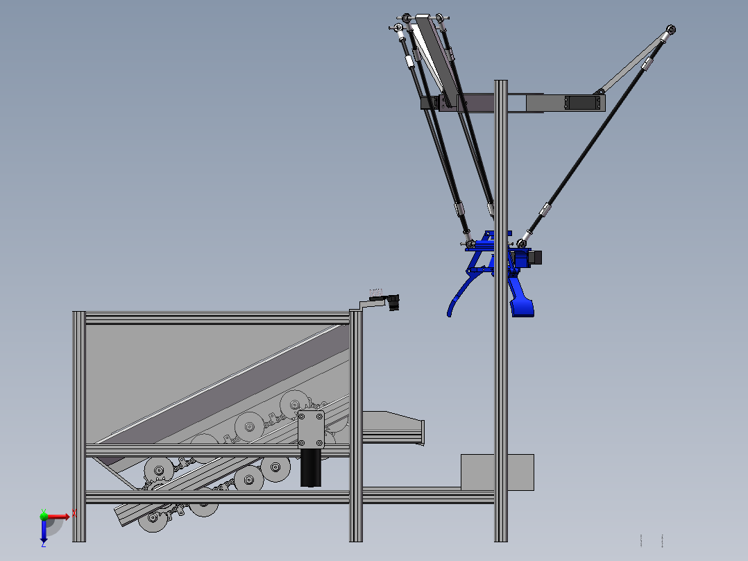 基于机器视觉的小型水果分拣机sw15可编辑俯视图