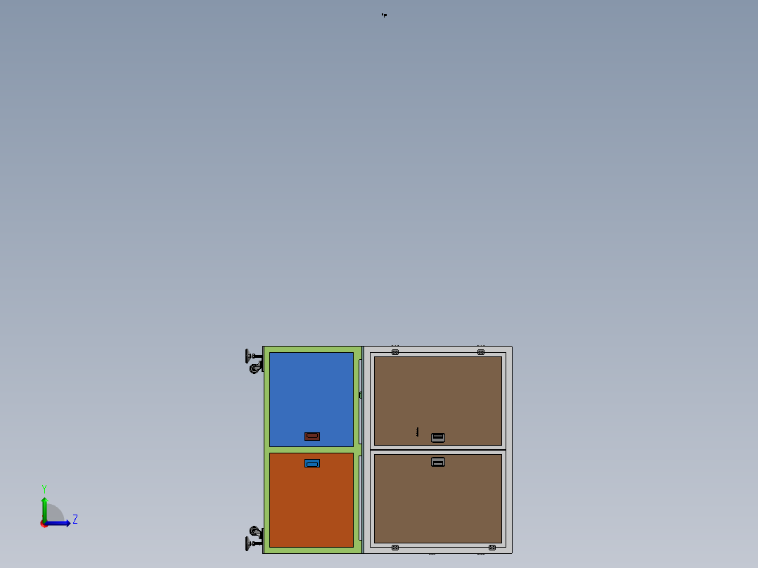 连接器凸轮插针设备sw20左视图