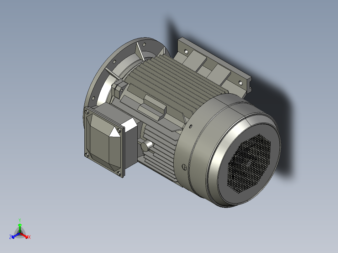 3D-250M-4-B35-55KW正等轴测图
