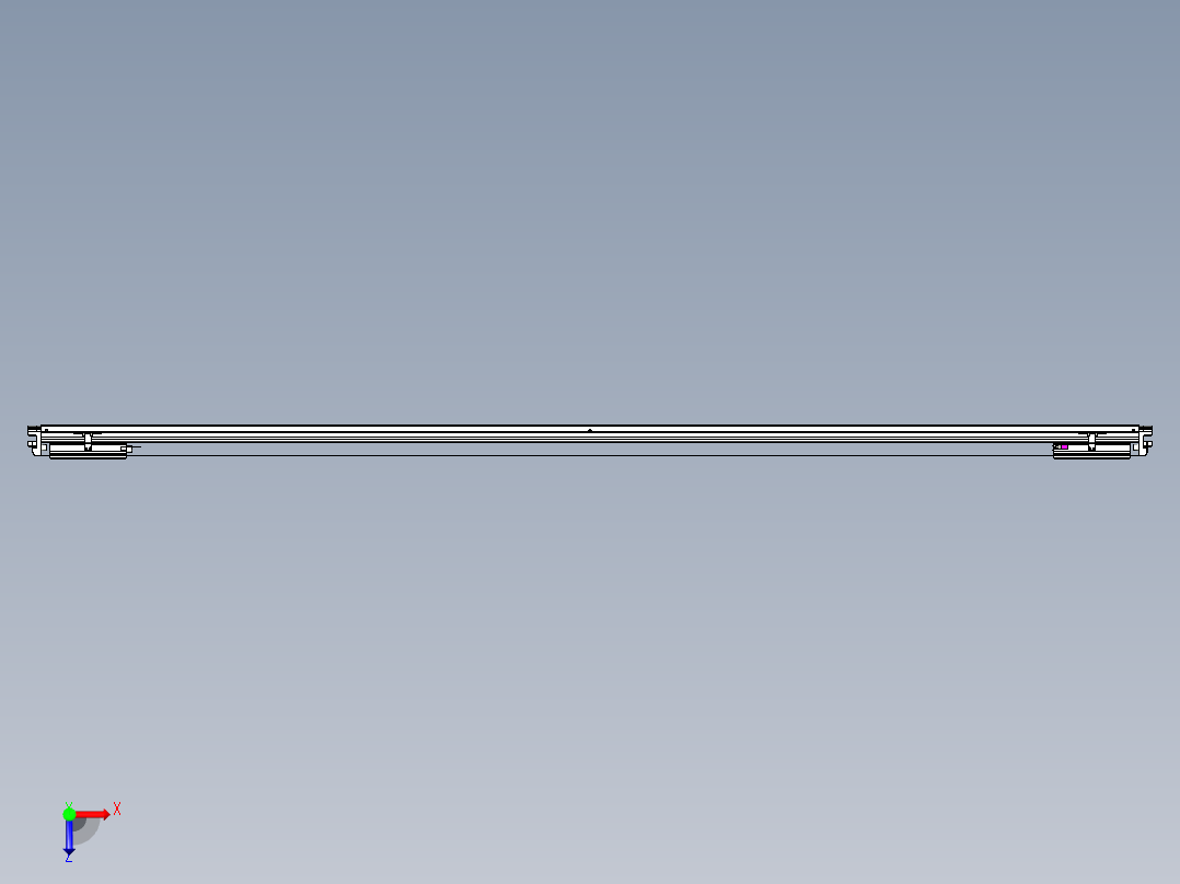 威洛博VL系列直线电机模组-2VL17E3-S2500俯视图