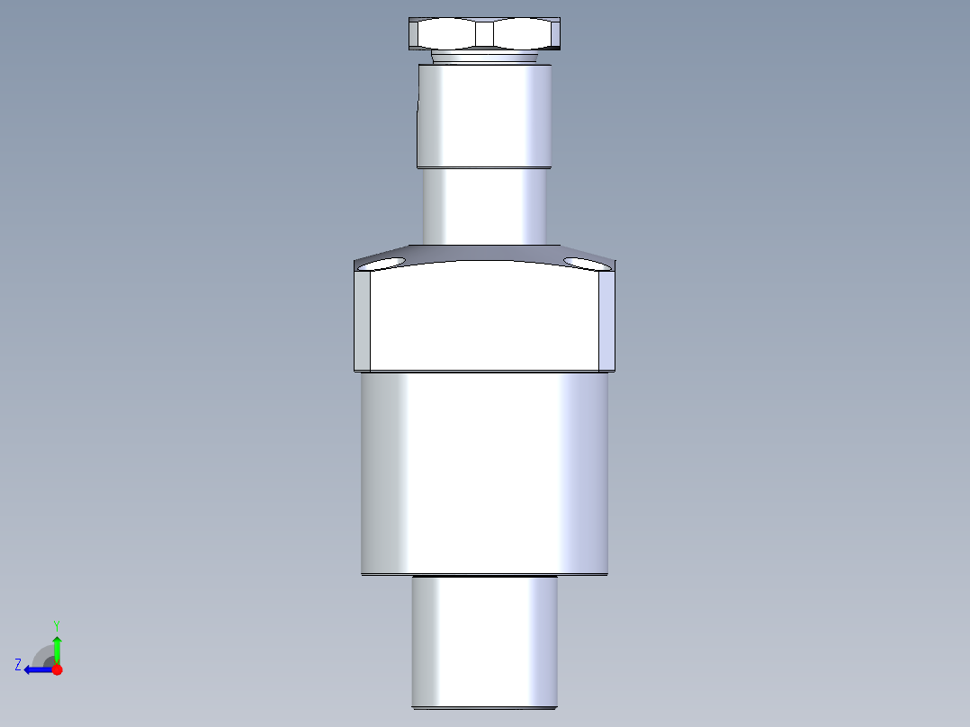 KOSMEKLHA0900-GRN多系列多零件图纸模型右视图