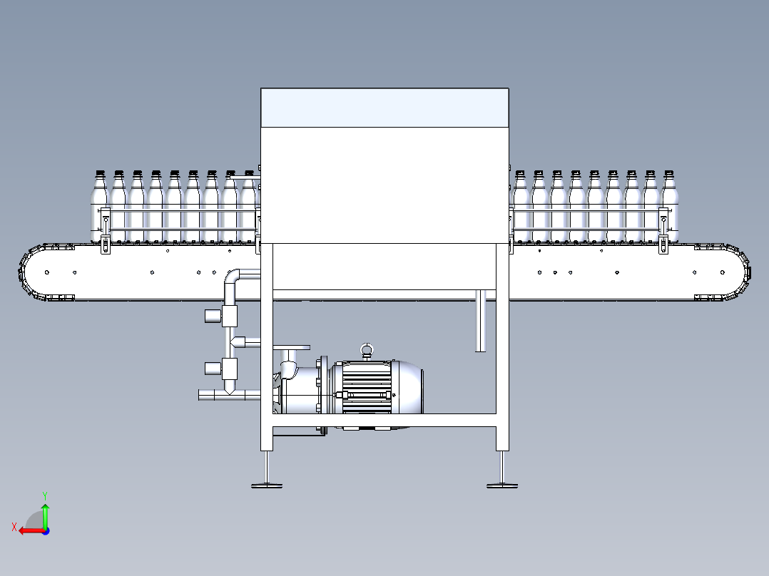 3000h洗瓶机后视图