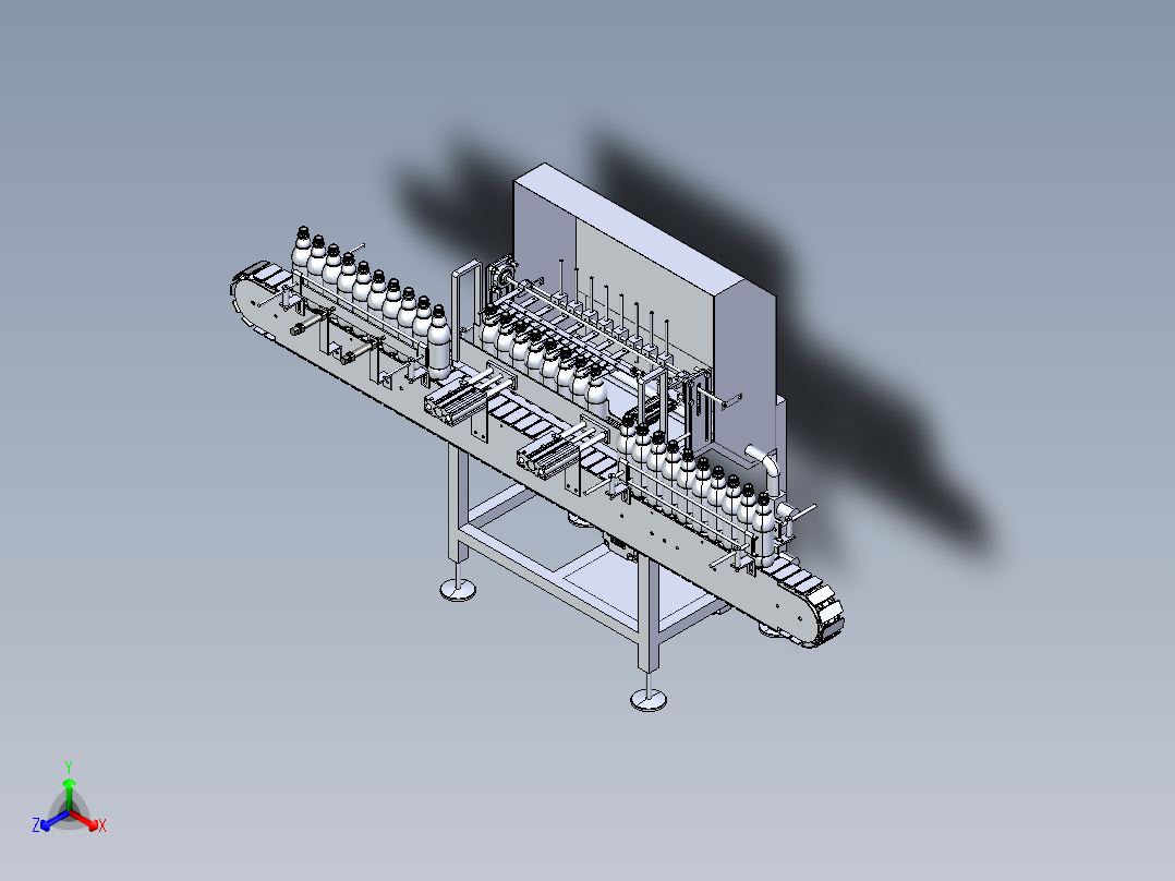 3000h洗瓶机正等轴测图