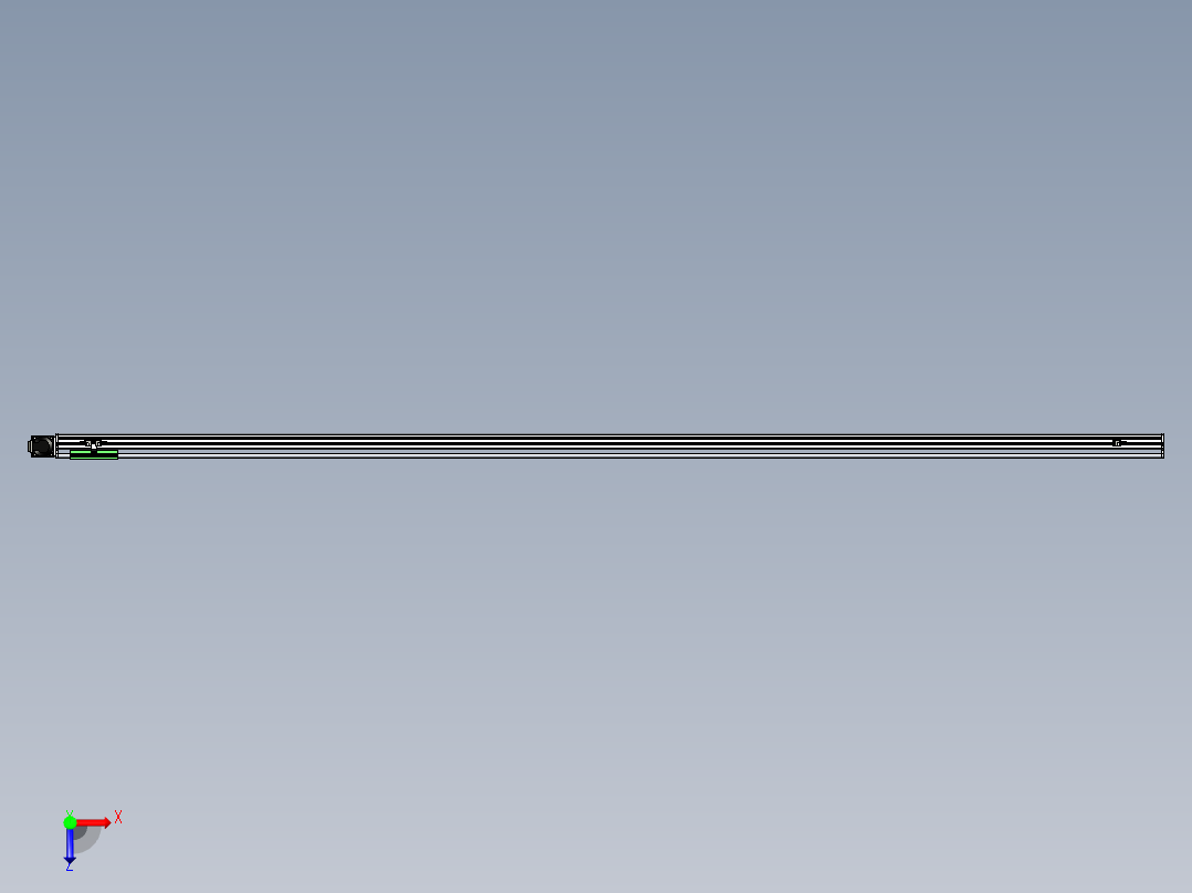 同步带滑台-半封闭B13-L90-S3000-R-P40-D3俯视图