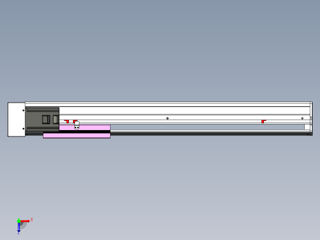 VF丝杆传动-一般环境VF22-L20-C-S600-BR-P75-C4俯视图