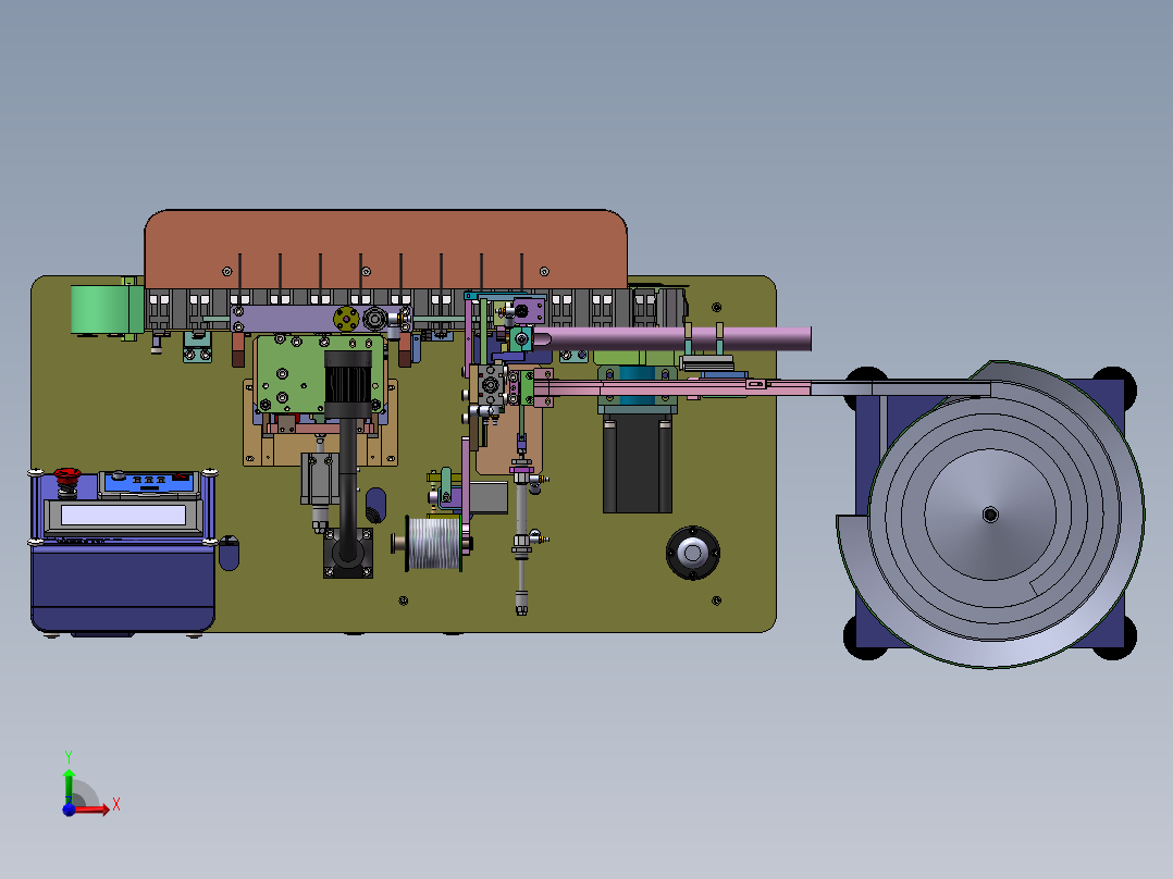 自动化micro数据线焊锡机前视图