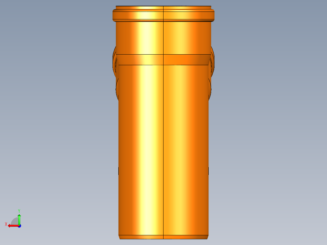 dn110管接头后视图