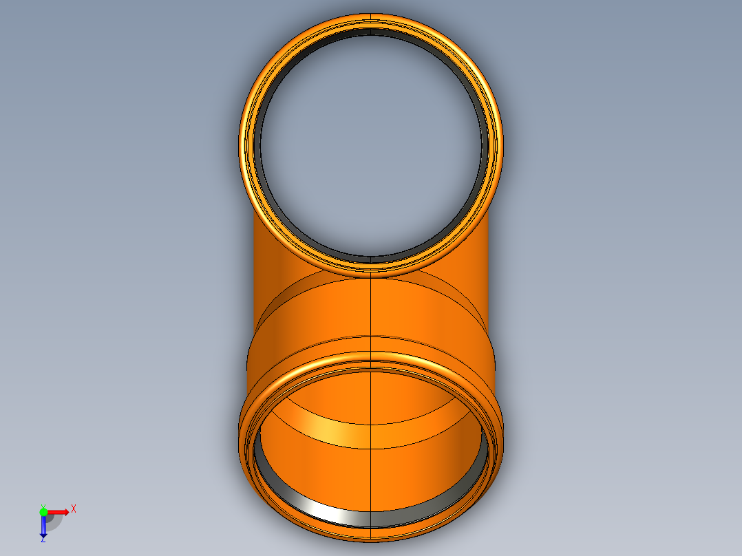 dn110管接头俯视图