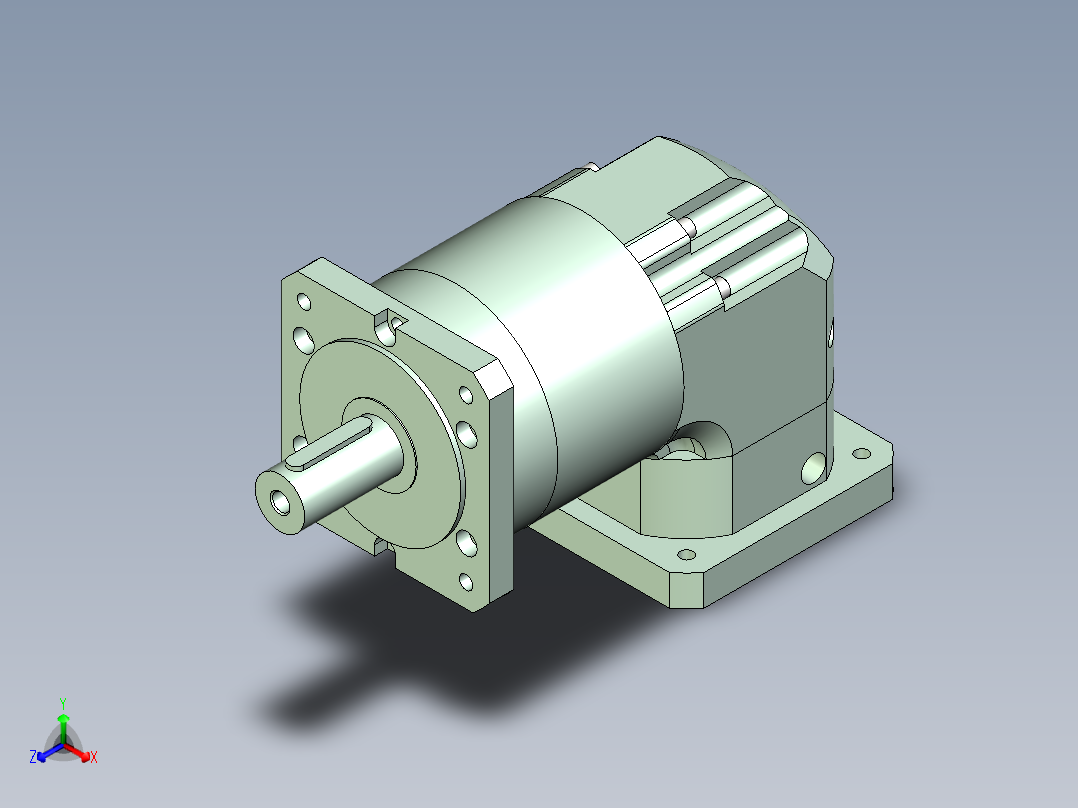 直齿ZPLF160-L2 35-114.3-200-M12.stp正等轴测图