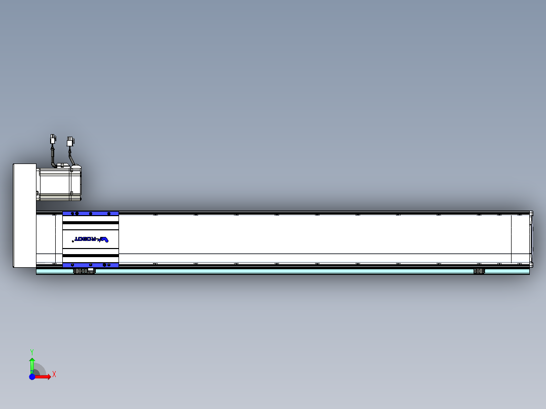 VF丝杆传动-一般环境VF14-Lxx-C-S950-BR-ZP75-C3前视图