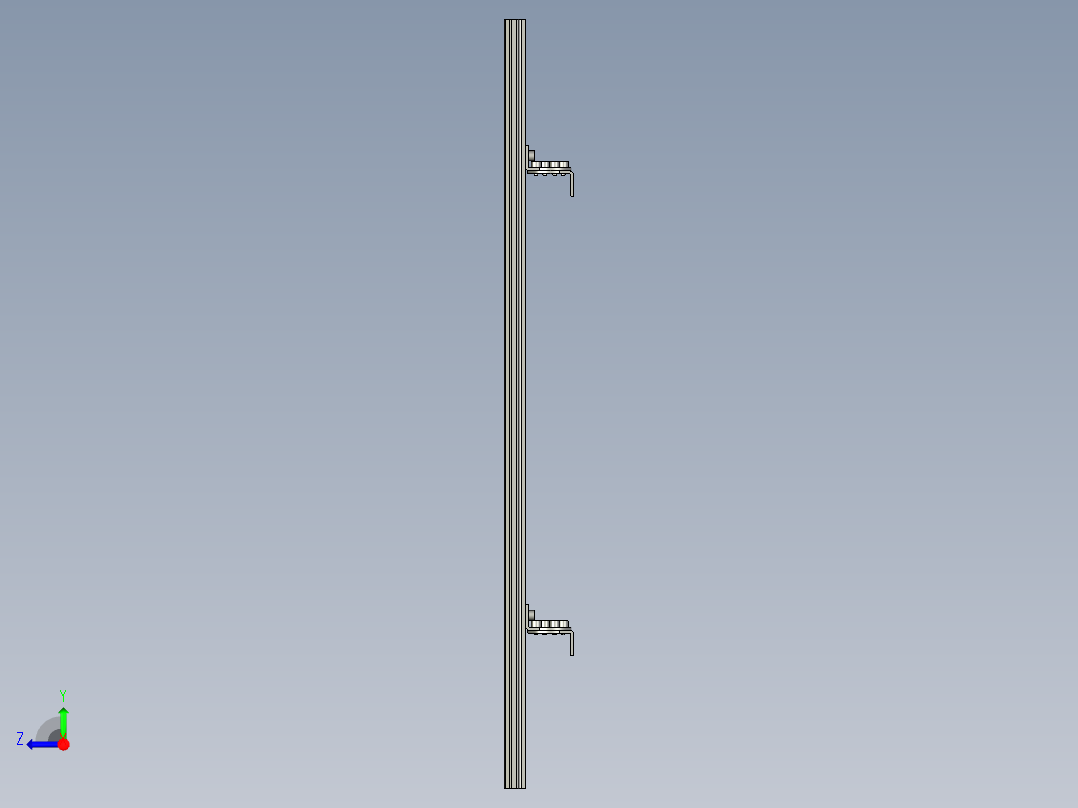 基恩士SL-M48H_kc图纸模型右视图