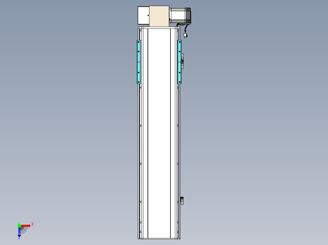 同步带滑台-半封闭B22H-L100-C-S700-LD-P75-D3-N5俯视图