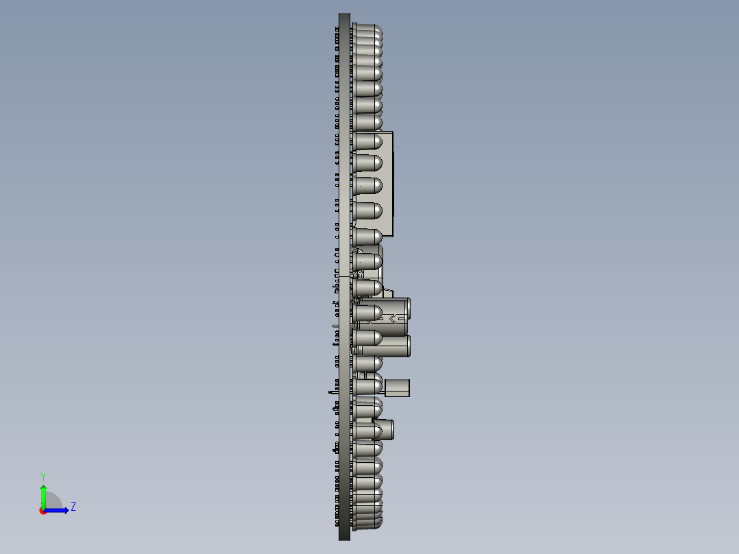 电子时钟左视图